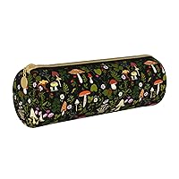 Canvas Simple Mushrooms Nature Makeup Bag Cosmetic Holder Bag Office Storage Pouch