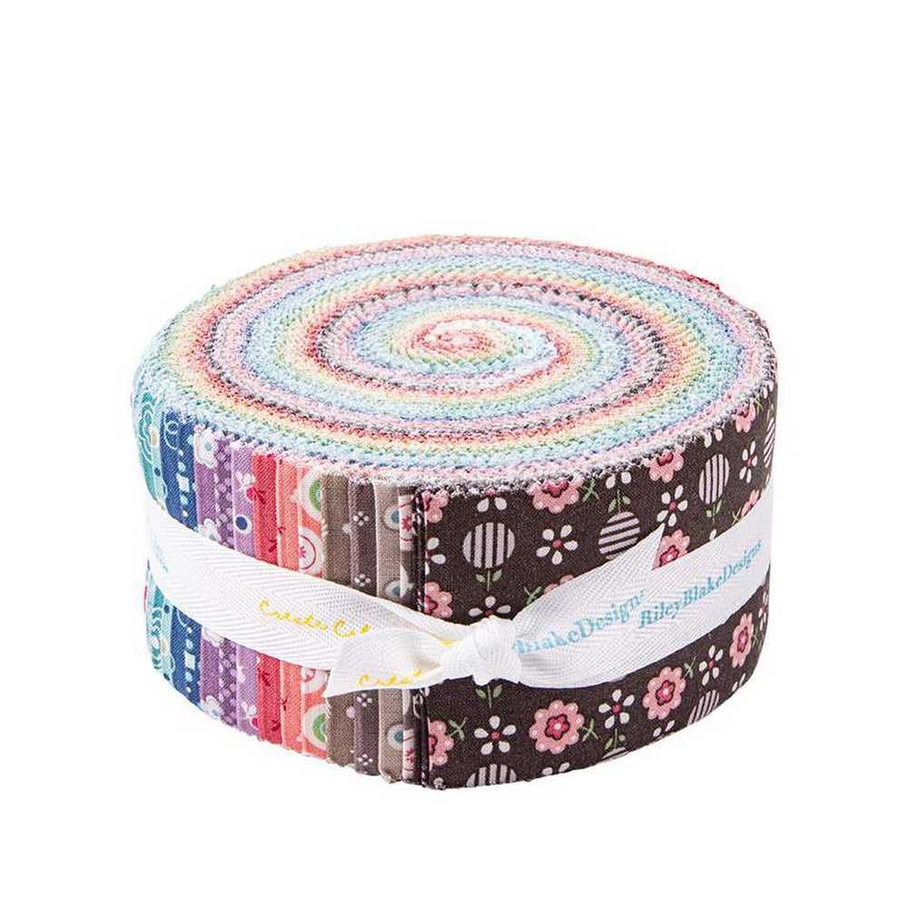 Lori Holt Bee Dots Rolie Polie 40 2.5-inch Strips Jelly Roll Riley Blake Designs RP-14160-40