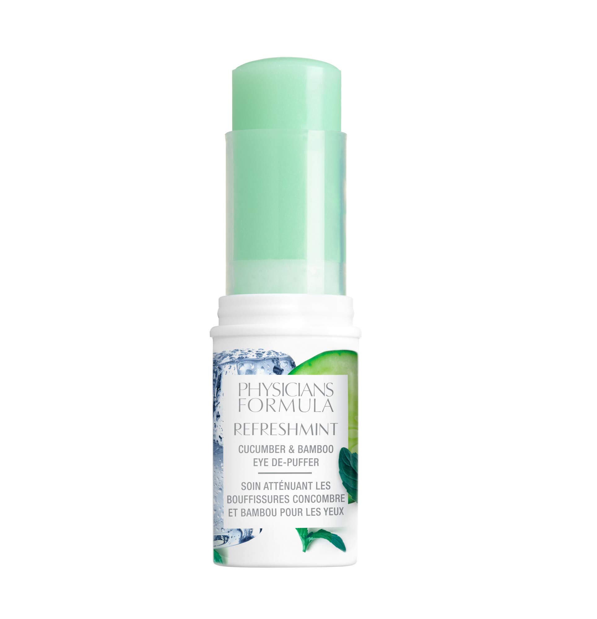 Physicians Formula RefreshMint Cucumber & Bamboo Eye De-Puffer Stick | Under Eye Cream for Dark Circles and Puffiness | Dermatologist Tested