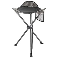 PORTAL Tall Folding Tripod Stool for Outdoor Camping Walking Hunting Hiking Fishing Travel, Support 225 lbs
