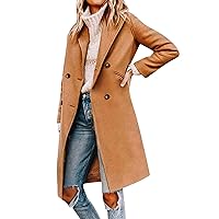 Fashion Trench Coats For Coats for Women Long Trench Coat Slim Classic Solid Color Coats
