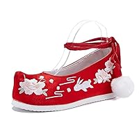 Spring and Summer Women's Embroidered Cloth Shoes, high Heels Single Shoes Hanfu Shoes Wedding Shoes