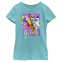 Marvel Rad Groot Girls Short Sleeve Tee Shirt