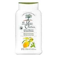 Shower Cream - Verbena Lemon - Gently Cleanses Skin - Fresh and Moisturizing - pH Neutral - Dermatologically Tested - Free Of Soap and Dyes - 8.4 Oz