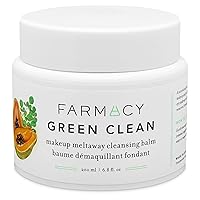 Natural Cleansing Balm - Green Clean Makeup Remover Balm - Effortlessly Removes Makeup & SPF - 200ml Makeup Cleansing Balm