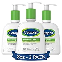 Cetaphil Body Moisturizer, Hydrating Moisturizing Lotion for All Skin Types, Suitable for Sensitive Skin, NEW 8 oz Pack of 3, Fragrance Free, Hypoallergenic, Non-Comedogenic