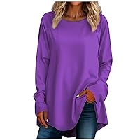 Plus Size Blouse Funny Shirt Womens Shirt Shirts for Women Hawaiian Shirt Long Sleeve Crop Tops for Women Shirt Black Long Sleeve Shirt Women Button Purple XL
