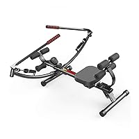 Rowing Machines, Hydraulic Rowing Machine,Foldable Rowing Machine,Adjustable Home Rowing Machine with 12 Resistance Levels 3 Grades of Slope Adjustment LCD Monitor,Black