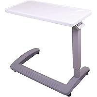 Overbed Table and Hospital Bed Table - Table With Wheels - Over The Bed Table For Home Use and Hospital, Bedside Table With Wheels, Over Bed Desk, Over Bed Table With Wheels