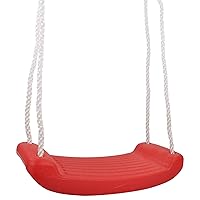 Swing Set Stuff Inc. Plastic Seat with Rope (Red) and SSS Logo Sticker