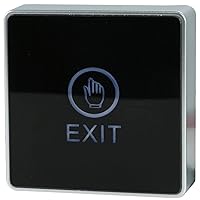 UHPPOTE Touch Pad 12VDC NO/NC/COM Output Door Exit Button for Access Control with LED Square Type