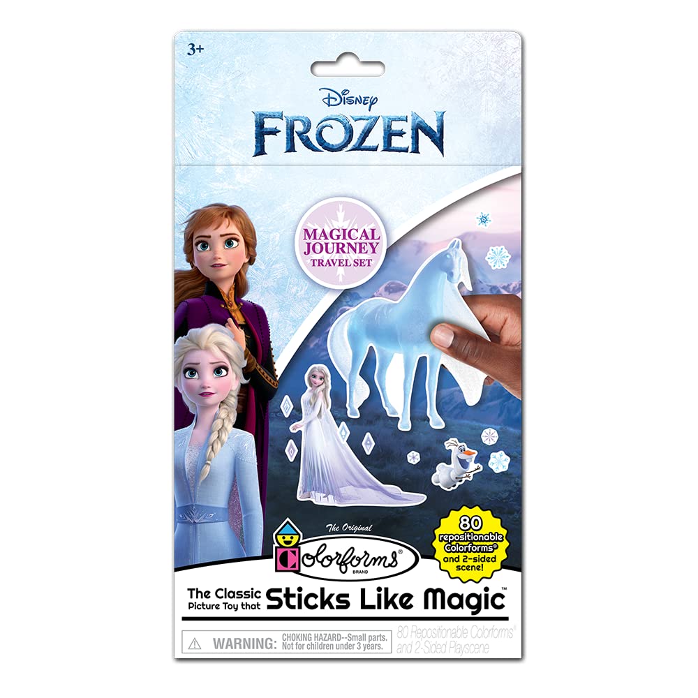 Colorforms — Disney Frozen Travel Set — Pieces Stick Like Magic — On-The-Go Storytelling Fun — Ages 3+