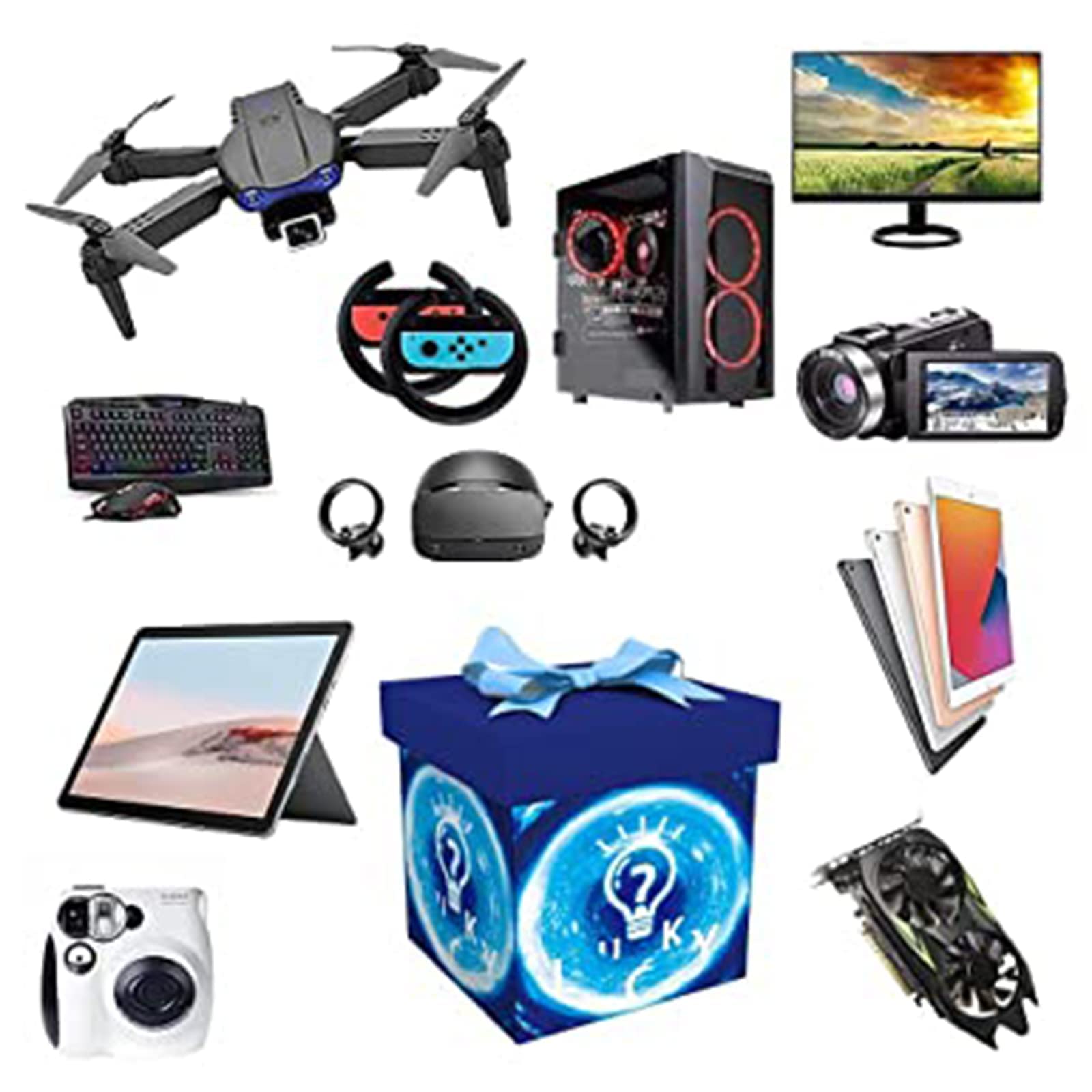 Lucky Holiday Gift Surprise Electronic Product Suit, Choose A Set Gift Box to Give to Family or Friends