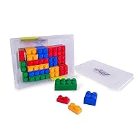 UNiPLAY UNiBOX Soft Building Blocks — Cognitive Development, Chewing Sensory, Toy Learning Stackable Blocks for Ages 3 Months and Up (84-Piece Set)