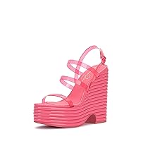 Jessica Simpson Womens Cholena Strappy Buckle Platform Sandals