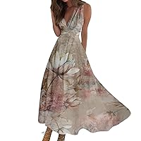 Women's Long Dress Casual Swing A Line Dress Floral Fashion Streetwear Outdoor Daily Date Print Sleeveless Dress