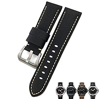 24mm Carbon Fiber Watch Strap Black Watch Bracelets For Panerai  pam 01661/00441 Watch Bands For Men Accessories