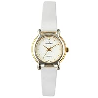 Peugeot Women White Summer Wrist Watches with Leather Wrist Bands