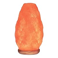 Natural Himalayan Pink Salt Lamp, Crystal Salt Lamp Night Light with Real Wood Base, (ELT Certified) Dimmer Switch – Perfect Holiday Gift | 7-11 LBS