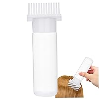 Hair Oil Applicator Bottle 180ml Root Comb Applicator Bottle with Clear Scale and 13 Oil Outlets Portable Hair Dye Bottle White Hair Oil Applicator Bottle