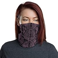 Snake Dark Byzantium Breathable Washable Neck Gaiter