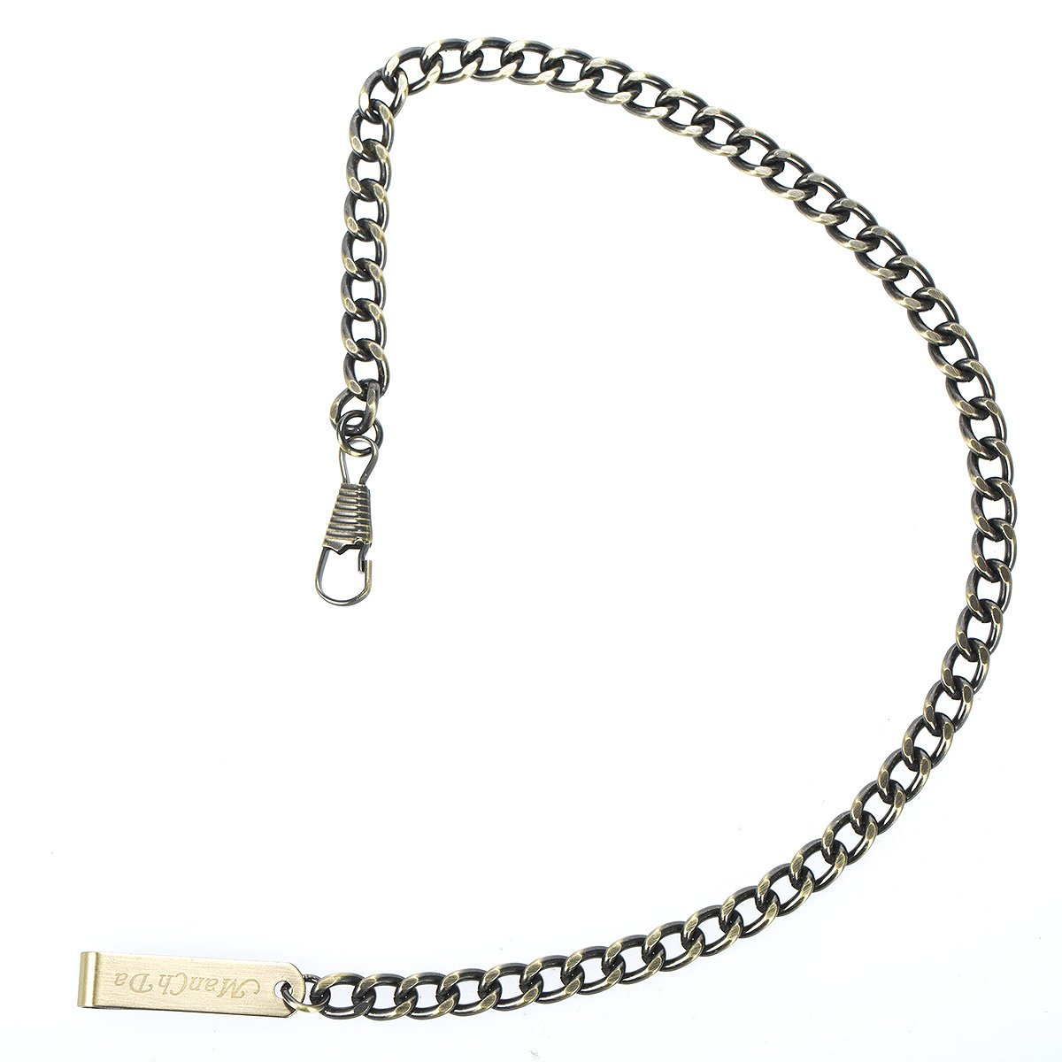 ManChDa Antique Stainless Steel Chain, for Pocket Watch Biker Punk Men Cool Trouser Wallet Chain