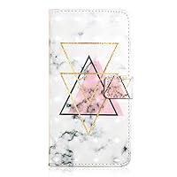 3D Painted Flip Cover Case for Huawei P30; PU Leather Wallet Case Stand Protective Cover Compatible Huawei P30 ELE-L29, ELE-L09, ELE-L04 6.1 inches Smartphone - White Pink