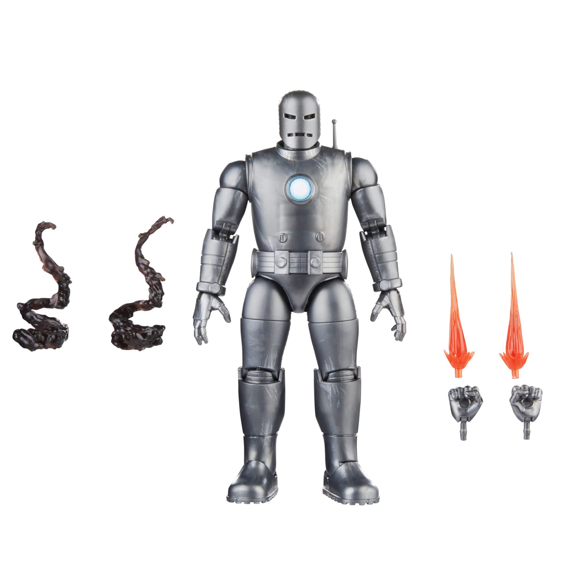 Marvel Hasbro Legends Series Iron Man (Model 01) Avengers 60th Anniversary Collectible 6 Inch Action Figure,6 Accessories