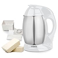 SB-132 Soyabella, Automatic Soy Milk Maker Machine with Tofu Kit Large, White/Stainless Steel