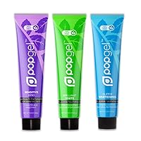 Whitening Toothpaste 3-Pack Bundle - Natural Peppermint, Cucumber Spearmint, Cool Mint - 100% Plastic Free Toothpaste - Anticavity Fluoride Toothpaste - Vegan - Clean Ingredients - (3 x 4oz)