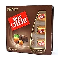 Ferrero Mon Cheri Fine Hazelnut Chocolates - 15 packets (1.5oz each)