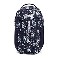 Under Armour Unisex-Adult Hustle 6.0 Backpack, (410) Midnight Navy/Midnight Navy/Metallic Silver, One Size Fits Most