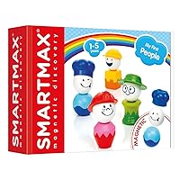 Smartmax - My First People - Educational Magnetic Construction Toy - Creative Mix and Match Building Set For Children - 1 Year and Up - Multilingual - SMX 235