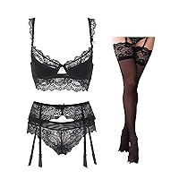 Teddy Lingeries Lace Gift for Lovers Underwear Bras Pants Comfortable Clothing Autumn Sleepwear Cotton Red