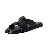 CUSHIONAIRE Women's Tribune slide sandal +Memory Foam, Wide Widths Available