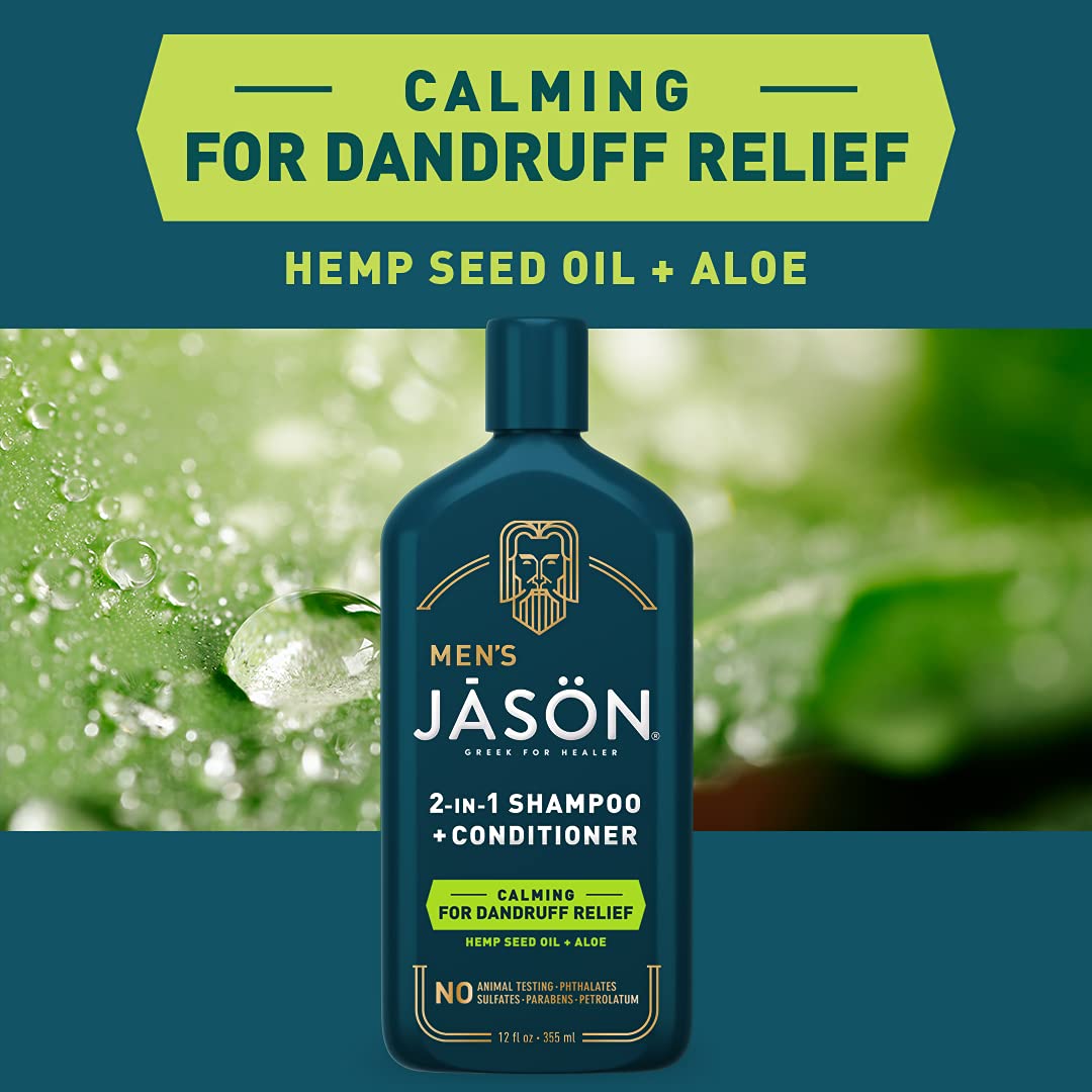 JĀSÖN Men's Calming 2-in-1 Shampoo + Conditioner, 12 oz
