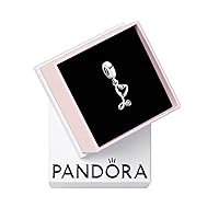 Pandora Stethoscope Heart Dangle Charm - Compatible Moments Bracelets - Jewelry for Women - Gift for Women in Your Life - Made with Sterling Silver & Cubic Zirconia, With Gift Box