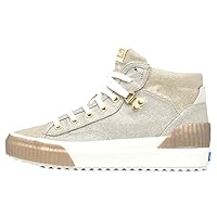 Keds Womens Demi TRX Mid Metallic Canvas Sneakers Shoes Casual - Gold