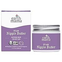 Vegan Nipple Butter | Cruelty-Free Breastfeeding Cream for Nursing Mamas | Lanolin-free 2-Ounce