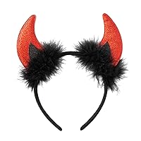 Ox Horn Headband for Womens Girls Hairdressing Halloween Headwear Party Hair Decors Hair Accessories