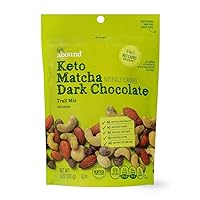 Generic Gold Emblem Abound Keto Matcha Dark Chocolate Nut Trail Mix, 6 oz Resealable Zip Bag (1 Pack SimplyComplete Bundle) Almonds Cashews Dark Chocolate Drops Macadamia Nuts