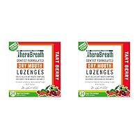 TheraBreath Dry Mouth Lozenges with ZINC, Tart Berry Flavor, 24 Lozenges (Pack of 2)
