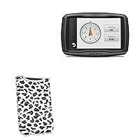 BoxWave Case Compatible with Garmin Zumo 590LM - Snow Leopard Plush SlipSuit, Animal Leopard Print Padded Soft Sleeve