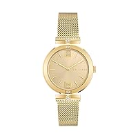 Ted Baker Darbey Ladies Yellow Gold Mesh Band Watch (Model: BKPDAF3039I)
