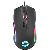 ZAVOS Gaming Mouse – Multicoloured Lighting, 5 Buttons and 2 dpi switches, Black