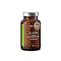 5HTP 100mg Plus Vitamin B6 Complex - 5 HTP Extra Strength from Griffonia Seed Extract - Mood, Sleep, Stress Support - 4 Months Supply - 120 Nootropic Capsules - Vegan - GMO-Free - Made in Germany