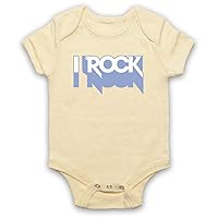 Unisex-Babys' I Rock Hipster Baby Grow