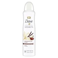 Dove Nourishing Secrets Dry Spray Antiperspirant Indulging Ritual Vanilla and Cocoa Butter 3.8 oz Dove Nourishing Secrets Dry Spray Antiperspirant Indulging Ritual Vanilla and Cocoa Butter 3.8 oz