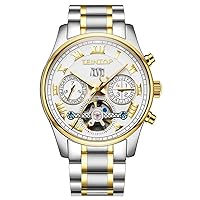 Men's Complications Automatic Self Wind Mechanical Wrist Watch 18k Gold
