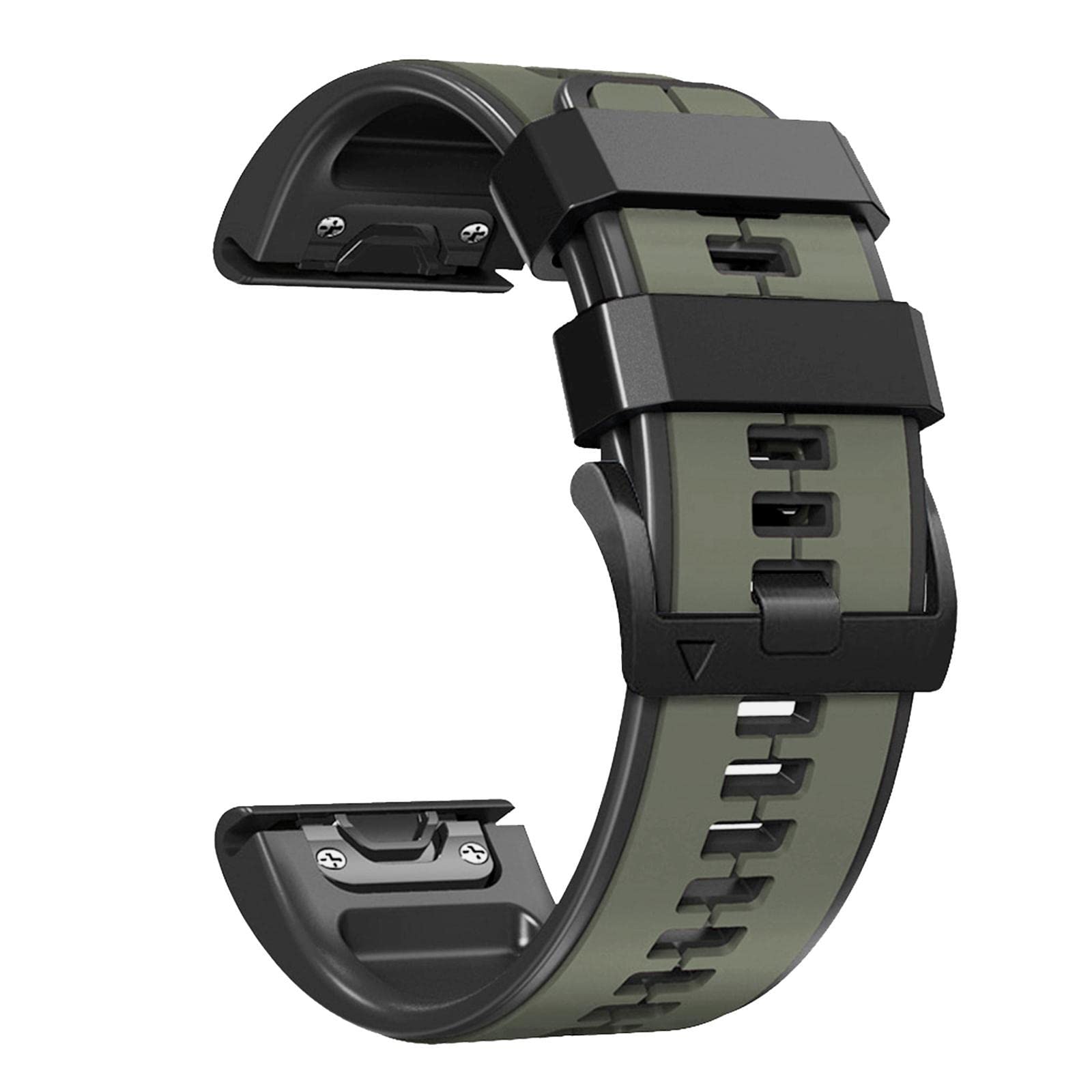 Abanen Quick Fit 26mm Silicone Watch Bands for Garmin Fenix 7X / Fenix 6X / Fenix 5X / Instinct 2X,Soft Sport Bicolor Waterproof Wristband Strap for Garmin Enduro 2, epix Pro 51mm,Tactix 7 Pro
